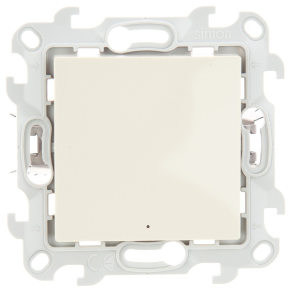 Simon 24 Слоновая кость Одноклавишный переключатель с подсветкой Push&Go 2420204-031
