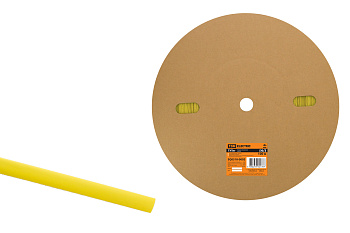 TDM Термоусаживаемая трубка ТУТнг 6/3 желтая (100 м/ролл) SQ0518-0002