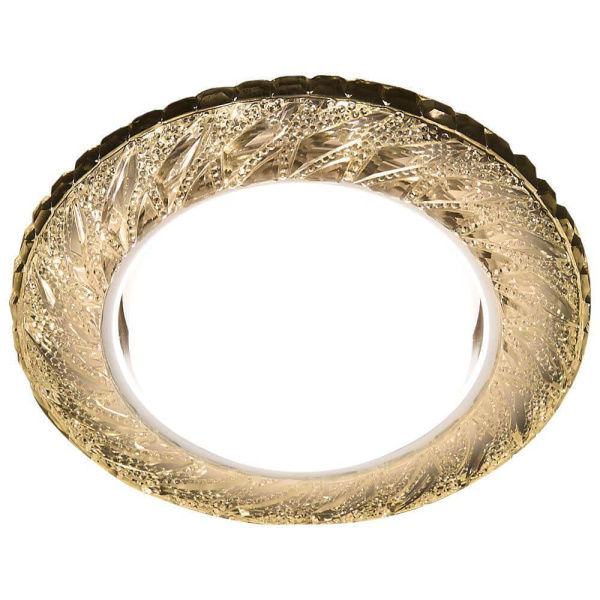 Ambrella Встраиваемый точечный светильник со светодиодной лентой G303 CL/WW хром/прозрачный GX53+3W(LED WARM)