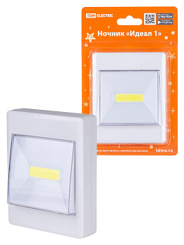 TDM Ночник "Идеал 1", 2 Вт, 4хААА, магнит, SQ0357-0125 TDM Ночник "Идеал 1", 2 Вт, 4хААА, магнит, SQ0357-0125
