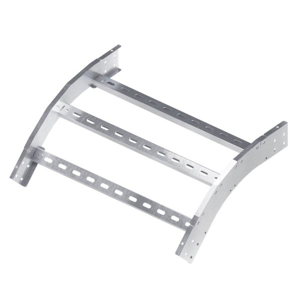 DKC Угол вертикальный внешний 45 градусов, 80х600 R600 в комплекте с крепежными элементами и соединительными пластинами, необходимымидля монтажа