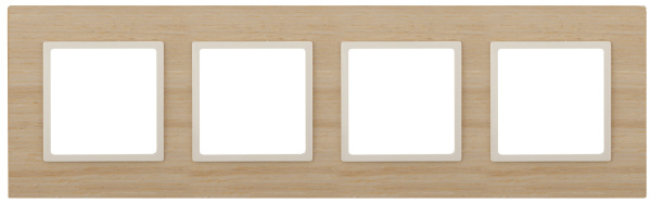 ЭРА 14-5304-11 Elegance Клен/сл.кость Дерево Рамка 4-ая