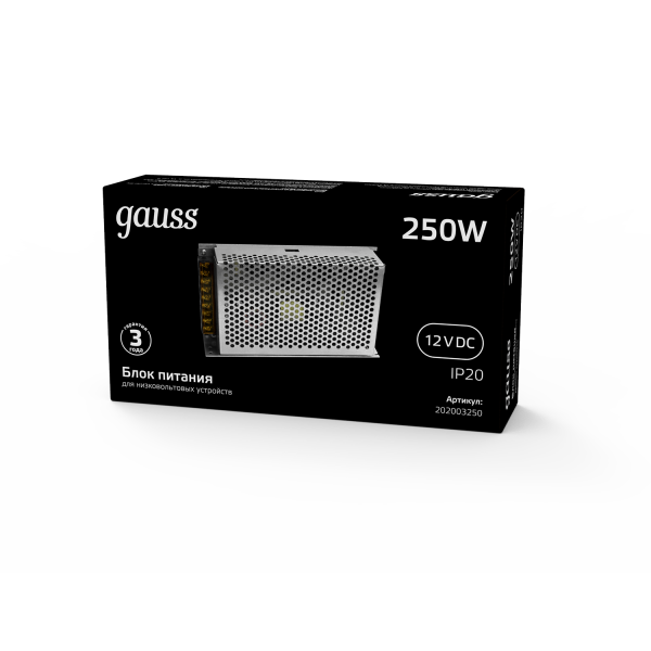 Купить Gauss Блок питания LED STRIP PS 250W 12V 5 202003250