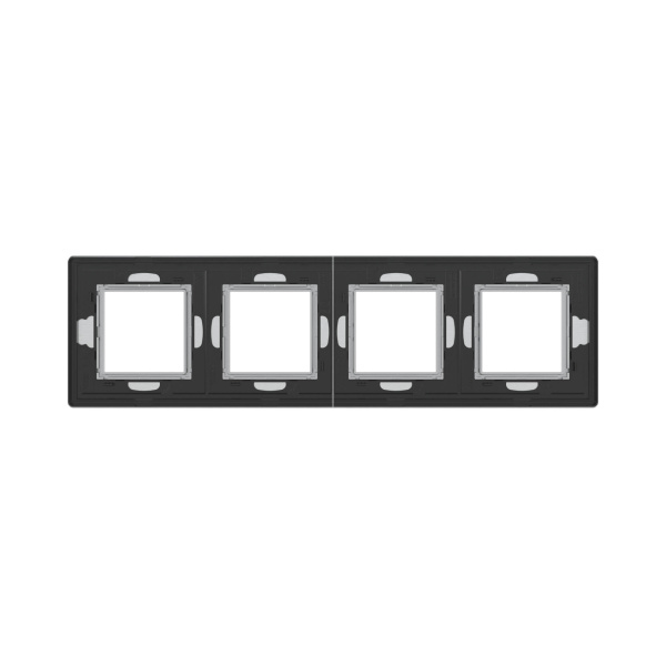 Купить DKC Рамка из алюминия, "Avanti", серая, 4 поста (8 мод.)