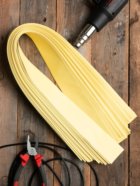 Купить EKF PROxima Термоусаживаемая трубка ТУТ нг 30/15 желтая в отрезках по 1м