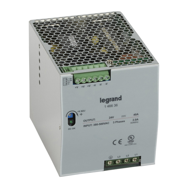 Legrand 3-фазный Импульсный источник питания 24В 960Вт 40A 146636