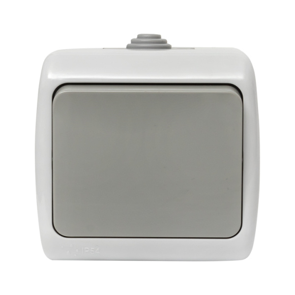 Купить EKF PROxima Мурманск Выключатель 1 -клавишный 10А IP54 серый