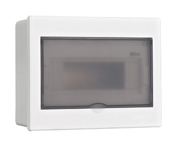 Dekraft Корпус пласт. встраиваемый прозр. дв. 1 ряд 9 мод. IP41 ЩРВ-П