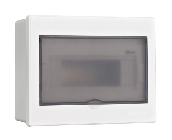 Dekraft Корпус пласт. встраиваемый прозр. дв. 1 ряд 9 мод. IP41 ЩРВ-П