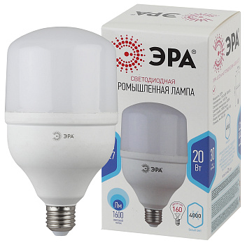 Эра  Лампа светодиодная  LED POWER T80-20W-6500-E27