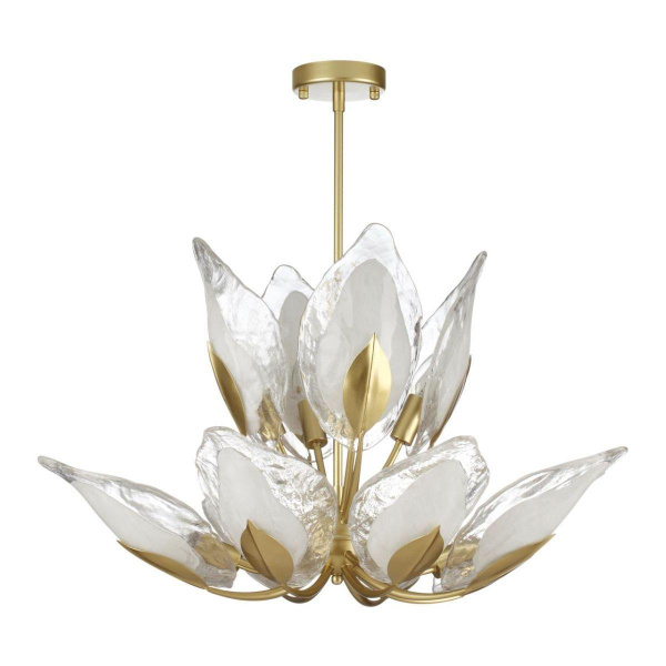 Odeon Light 4924/12 HALL ODL22 371 матов.золотой/белый/стекло Люстра E14 12*40W MOKARTA