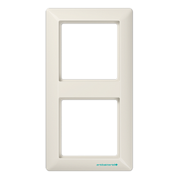 JUNG AS 500 Бежевая Рамка 2-ая антибактериальная ABAS582