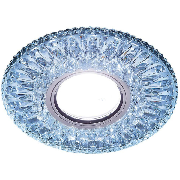 Ambrella Встраиваемый точечный светильник со светодиодной лентой S380 CL/CLD хром/прозрачный MR16+3W(LED COLD)