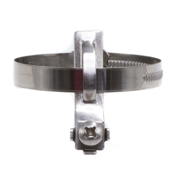 Купить Хомут для заземления металлорукава и жестких труб 50-70 мм, нержавеющая сталь