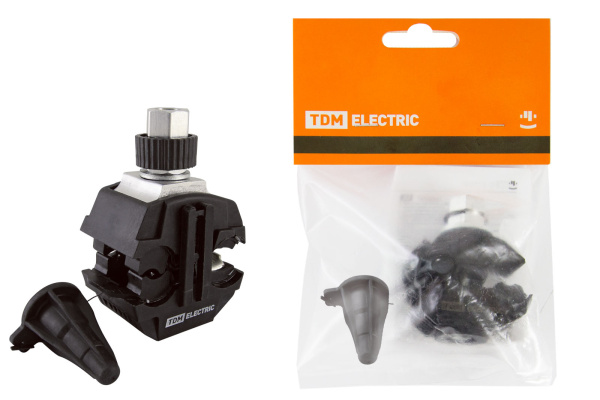 TDM Зажим герметичный для ответвления от неизол. проводника ЗГОНП 16-120/16-35 (N640) рознич. упак. SQ0412-1009