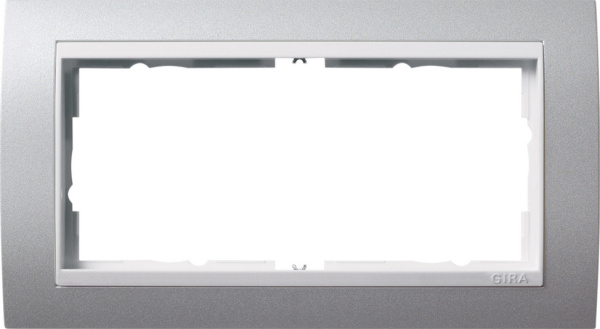 Gira Event Алюминий/Бел.глянц. Рамка 2-ая 1002326