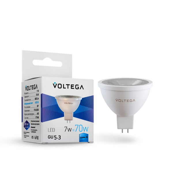 Voltega VG2-S1GU5.3cold7W Софит линзованный GU5.3 4000К 7W 7063