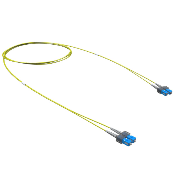 DKC Оптический коммутационный шнур Duplex SC-UPC/SC-UPC, 9/125 OS2, 7 м