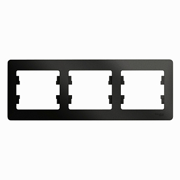 Systeme Electric Glossa Антрацит Рамка 3-ая, горизонтальная