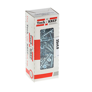 Tech-Krep Саморезы универсальные  35х4,0 мм (200 шт)  оцинкованные - коробка с ок. Tech-Kr 102181