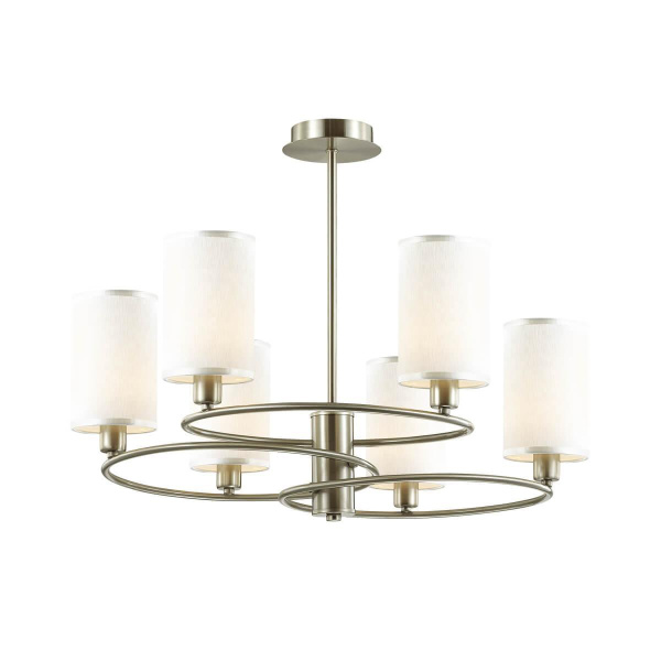 Lumion 4431/6C LN20 042 никель, белый Люстра потолочная E14 6*40W 220V AVERY Lumion 4431/6C LN20 042 никель, белый Люстра потолочная E14 6*40W 220V AVERY