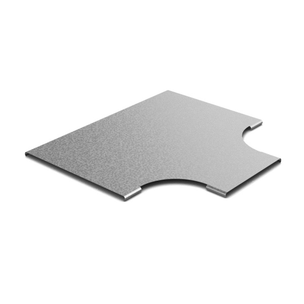 OSTEC Крышка к переходу Т-образному плавному 400х50, толщ. 0,7 мм, Сендзимир цинк