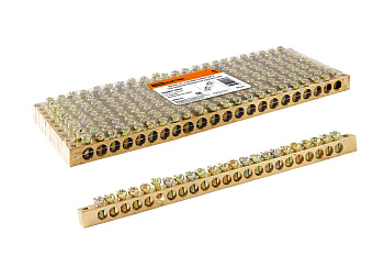 TDM Шина "N" нулевая 6х9мм 22/2 (22 группы/крепеж по краям) SQ0801-0064