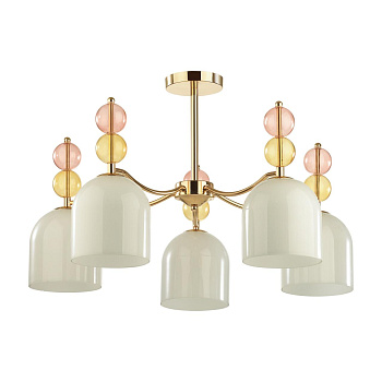 Lumion 4589/5C MODERNI LN22 127 золотой Люстра потолочная E27 5*40W 220V GILLIAN