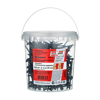 Tech-Krep Саморез ШСГД 4,2х75 (200 шт) - ведро 124371