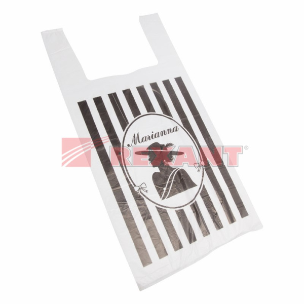 Пакет майка ПНД 30+16*60, 12мкм "Марианна" (100шт./уп) Rexant 61-0106