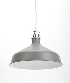 ЭРА PL2 GR/SN Шагрень Серый/Сатин никель Подвес металлический, E27, max 60W, d300 мм