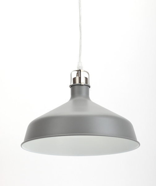 ЭРА PL2 GR/SN Шагрень Серый/Сатин никель Подвес металлический, E27, max 60W, d300 мм