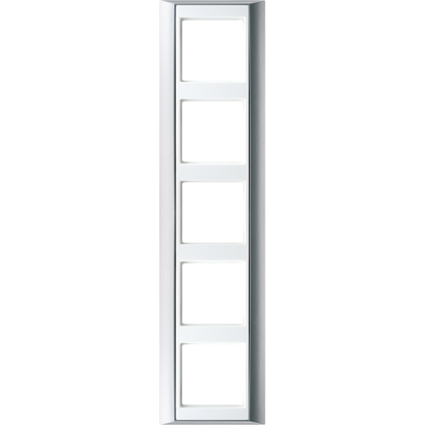 JUNG A 500 Алюминий/Белая Рамка 5-ая AP585ALWW