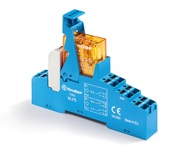 Finder Интерфейсный модуль (сборка 40.61.7.024.0000 + 99.02.9.024.99 + 95.P5SMA), электромеханическое реле; 1CO 16A; контакты AgCdO; питание 24В DC (ч 48P670240050SMA