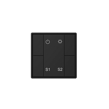 Varton Кнопочная панель 4-х кл. (1 группа/2 сцены), пластиковый корпус, черный DA-SW-S2-PB