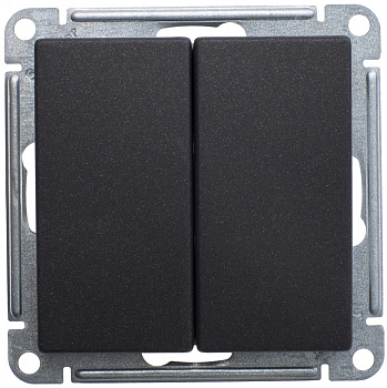 SE Wessen 59 Черный бархат Переключатель 2-клавишный 10АХ VS610-256-6-86
