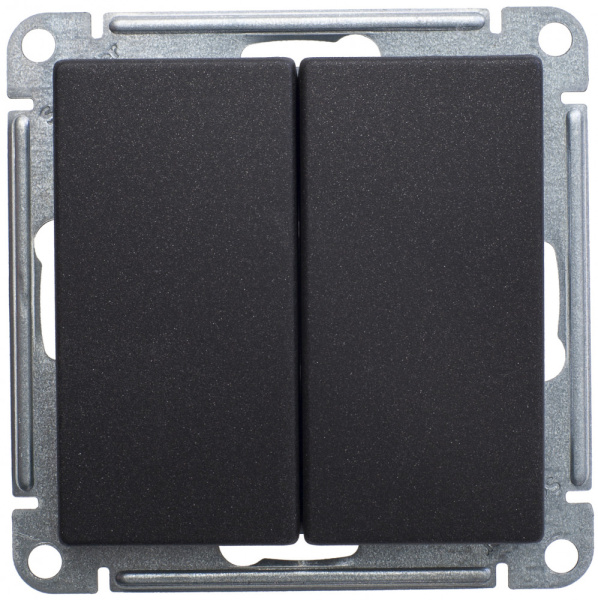 SE Wessen 59 Черный бархат Переключатель 2-клавишный 10АХ VS610-256-6-86