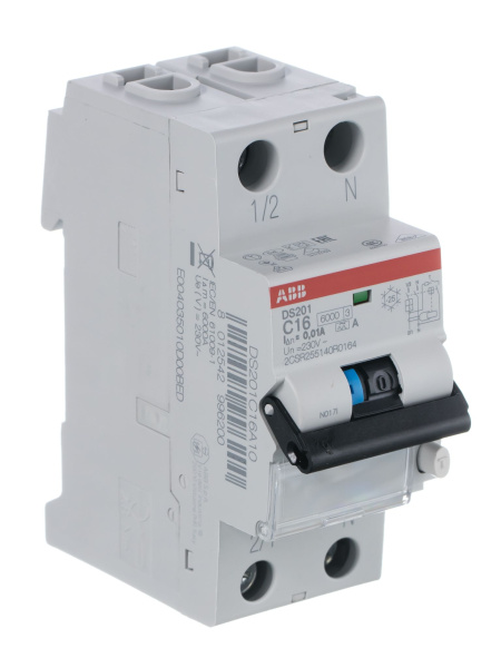 Купить ABB Выключатель автоматический дифференциального тока DS201 C16 A10 2CSR255140R0164