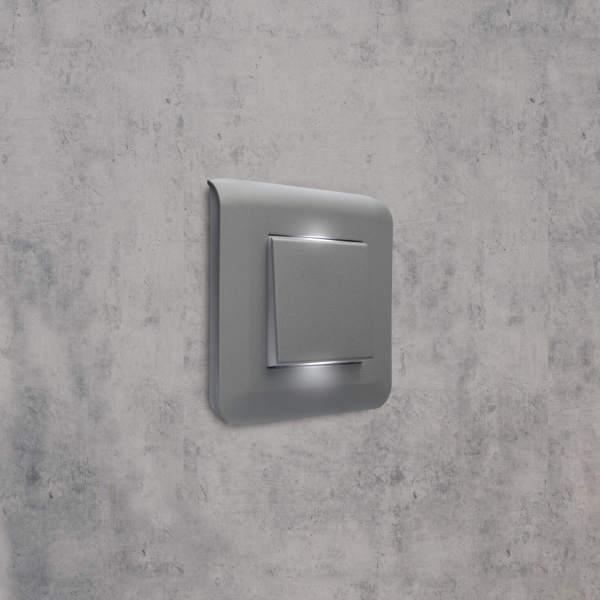 Купить Legrand Mosaiс Рамка - Программа Mosaic - 2 модуля - алюминий 079302L