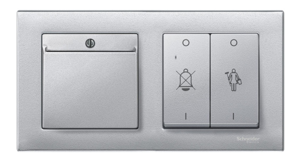 Купить SE Merten SM Алюминий Накладка выключателя карточного MTN315460