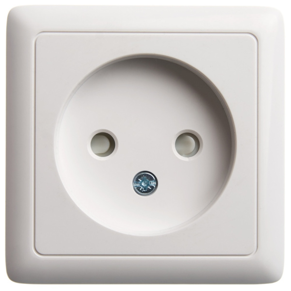 Systeme Electric Wessen ХИТ наруж Бел Розетка б/з со шторками, с изолирующей пластиной, 16А, 250В