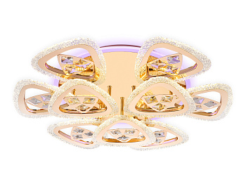 Ambrella Потолочный светодиодный светильник с пультом FA2923 GD золото 138W 600*600*130 (ПДУ РАДИО 2.4)