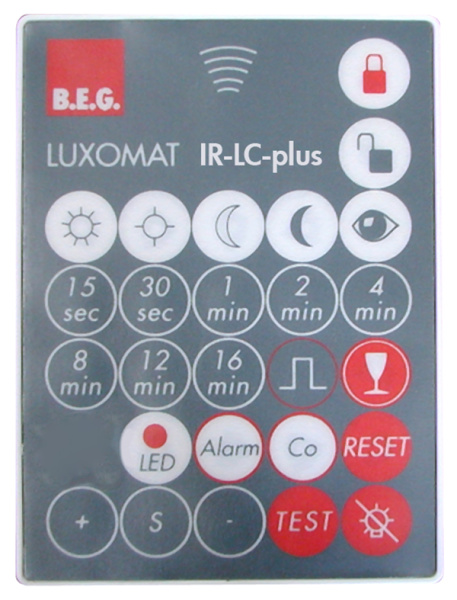 BEG Пульт управления LC-plus 280, в комплекте настенный держатель /серый 92095