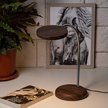 ЭРА NLED-436-8W-WOOD "Дерево" Настольный светильник