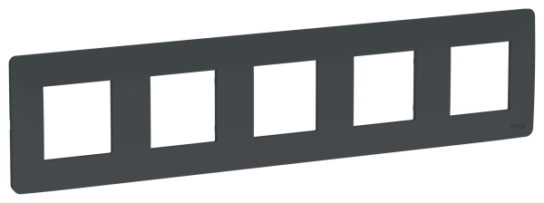 Купить SE Unica Studio Антрацит Рамка 5-ная NU201054