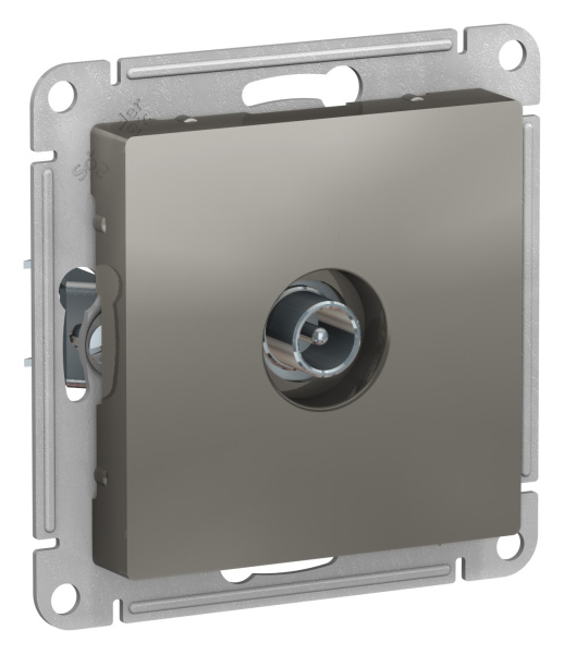 Купить Systeme Electric AtlasDesign Сталь Розетка TV проходная 4DB, механизм