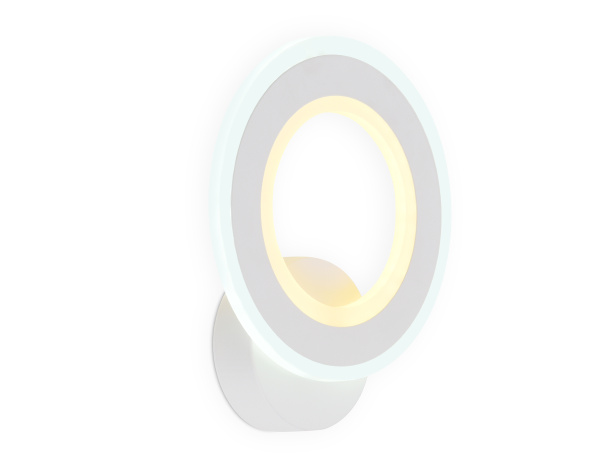 Купить Ambrella Настенный светодиодный светильник FA8812 WH белый 11W 190*220*50