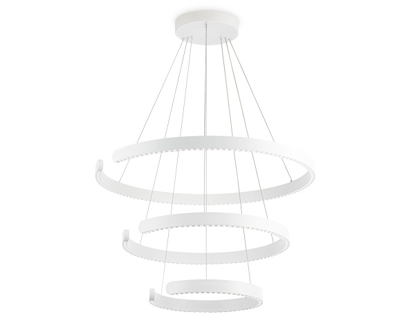 Ambrella Светильник подвесной светодиодный FL5887/3 WH белый 90W 3000K/4200K/6400K D800/600/400*1200 (без ПДУ) Купить Ambrella Светильник подвесной светодиодный FL5887/3 WH белый 90W 3000K/4200K/6400K D800/600/400*1200 (без ПДУ)