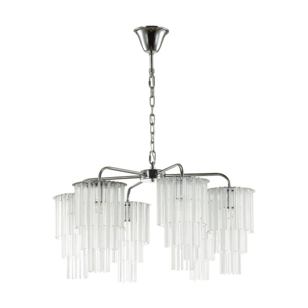 Odeon Light 4920/6 MODERN ODL22 329 хром/прозрач./матов./стекло Люстра E27 6*60W PAPITA