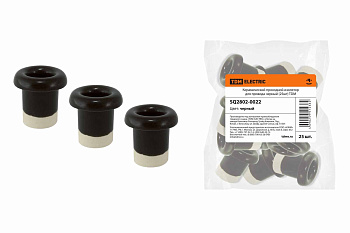 TDM Керамический проходной изолятор для провода черный (25шт) SQ2802-0022